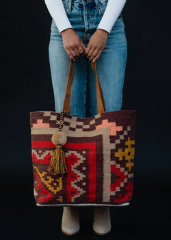 Sunrise Skies Aztec Tote